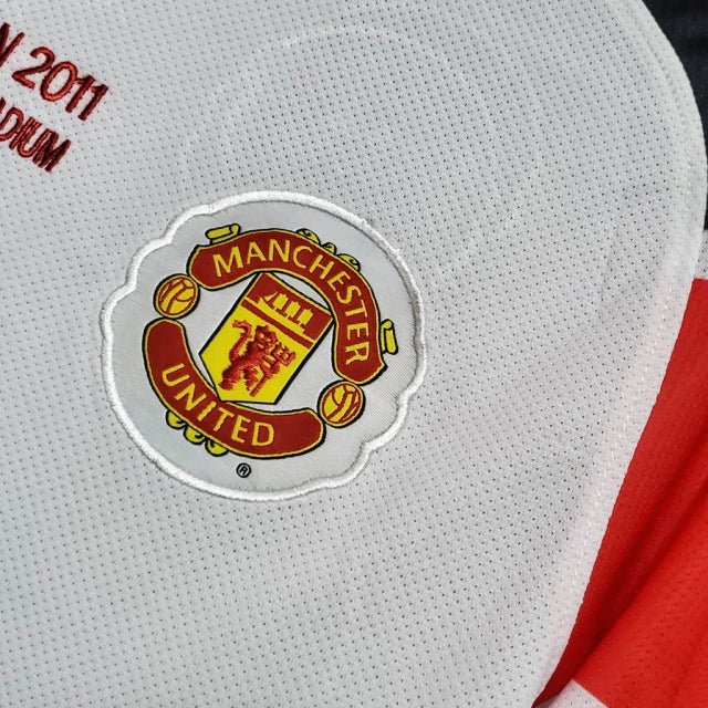 Camisa Manchester United Retrô 2010/2011 Branca - - Imagem 3