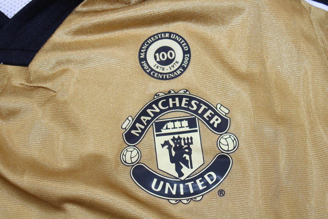 Camisa Manchester United Manga Longa Away 01/02 - Versão Retrô - Imagem 7