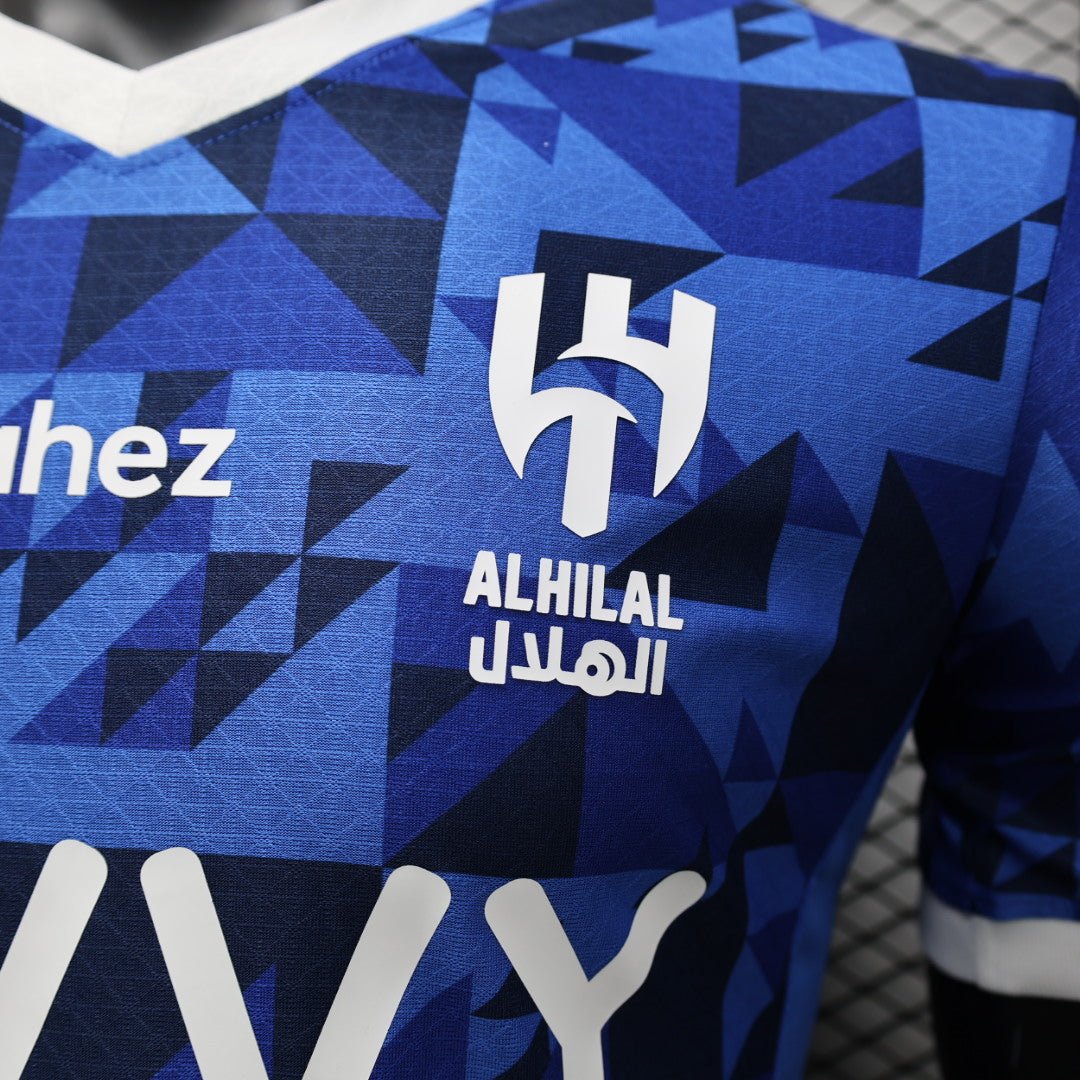 Camisa Al-Hilal Home 2024/25 Jogador Masculino - Azul e Branca - Imagem 3
