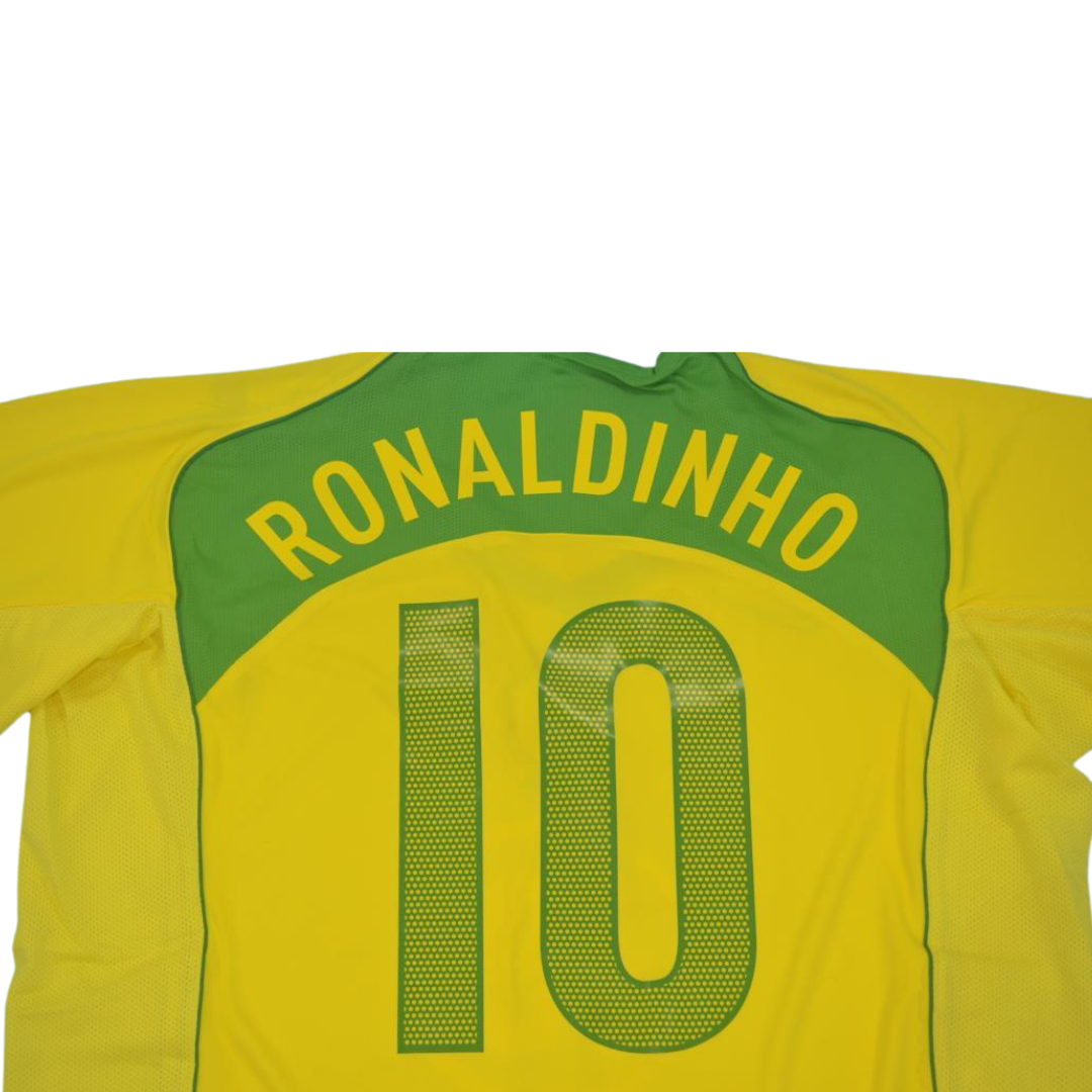 Camisa Retrô Brasil Home 04/06 "Ronaldinho" N°.10 - Imagem 4