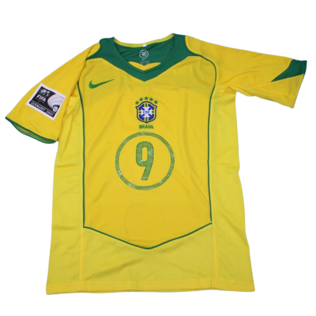 Camisa Retrô Brasil Home Confederations Versão 04/06 "Adriano" N°.9 - Imagem 4