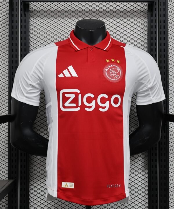 Camisa Ajax Home 2024/25 Jogador Masculino - Vermelha e Branca