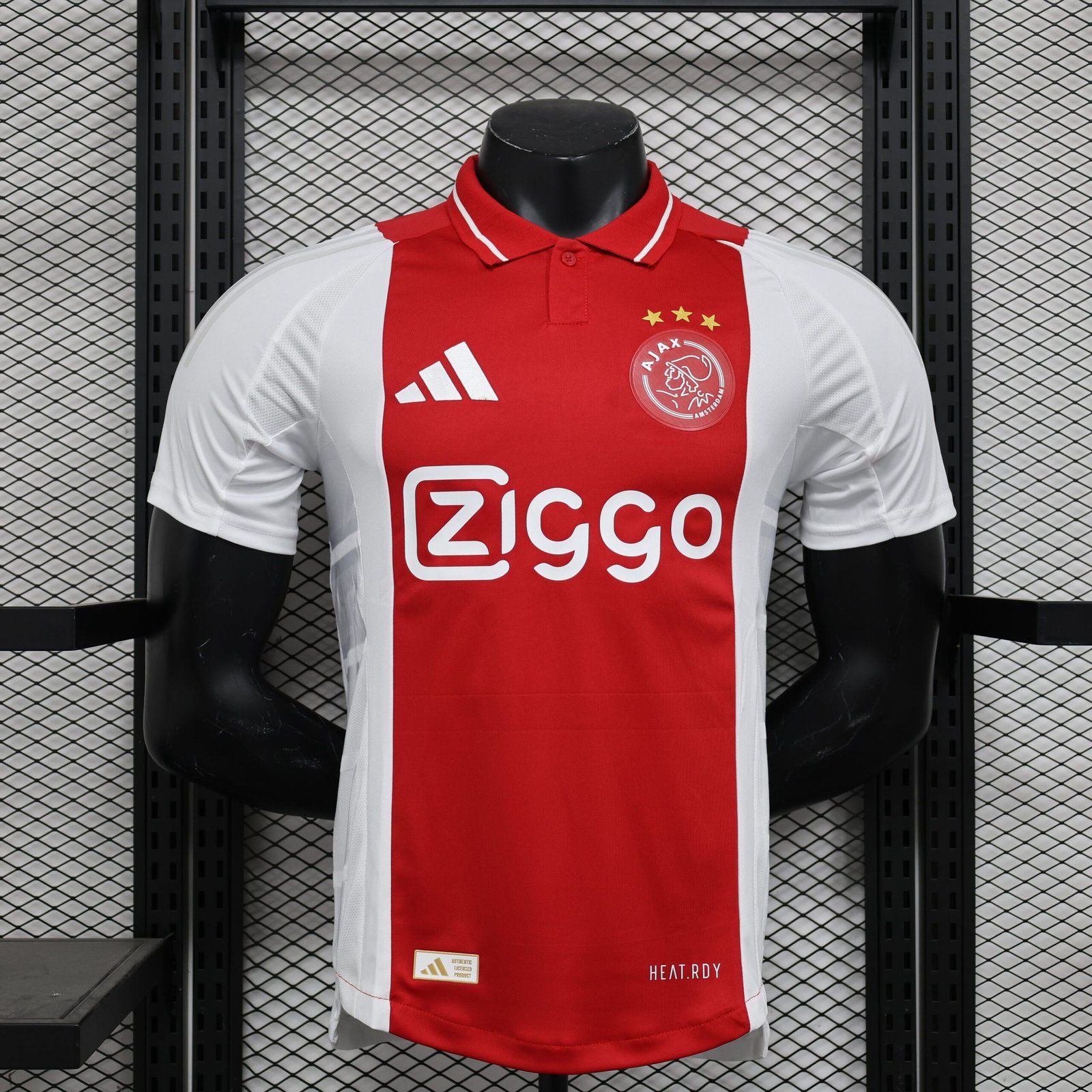 Camisa Ajax Home 2024/25 Jogador Masculino - Vermelha e Branca