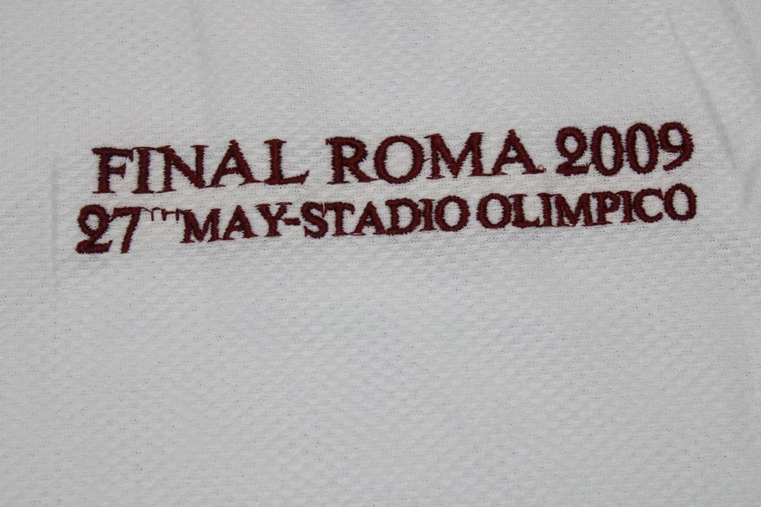Camisa Manchester United Manga Longa Final Roma 2009 - Versão Retrô - Imagem 6