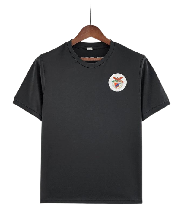 Camisa Benfica Away 1973/74 Retrô Masculino - Preto