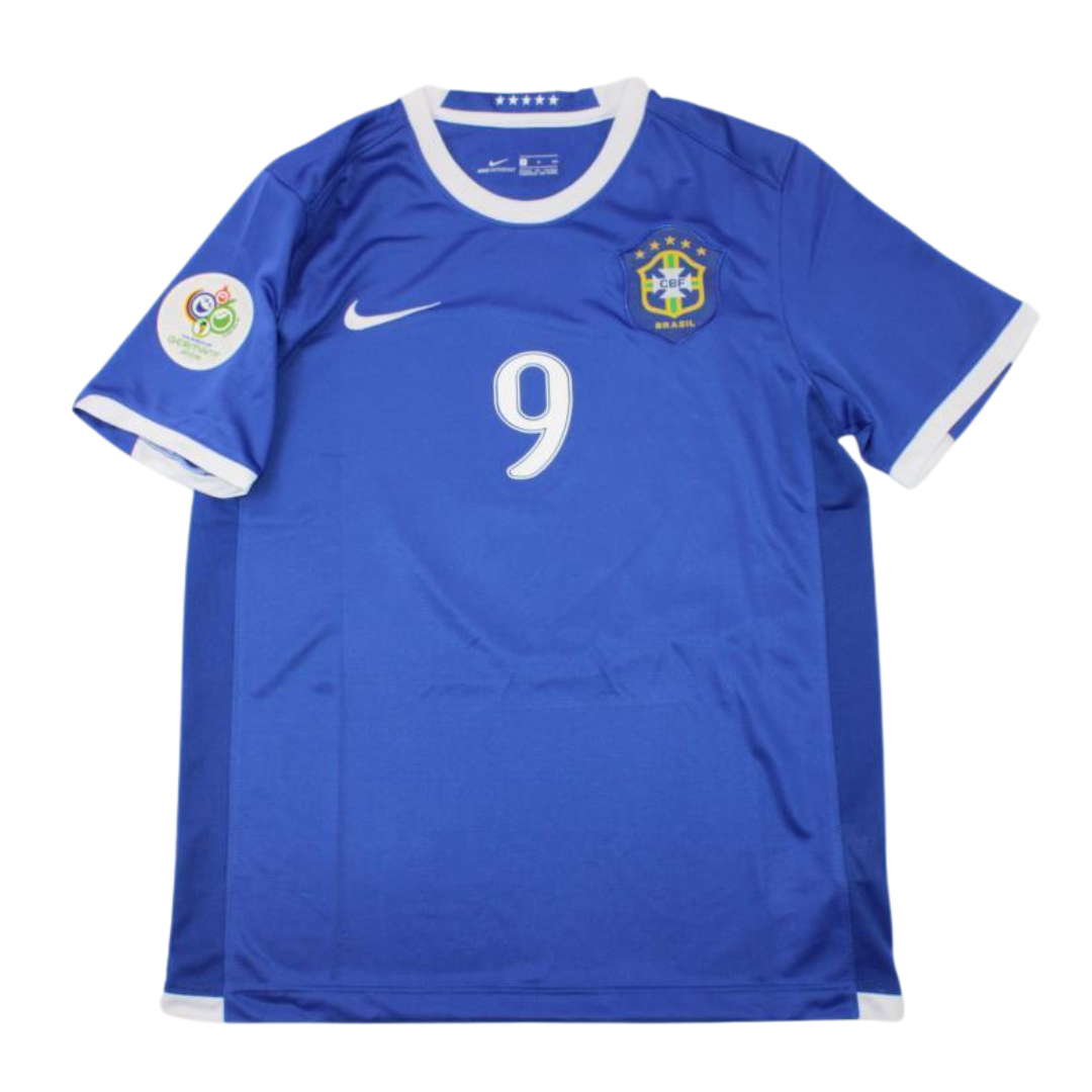 Camisa Retrô Brasil Away Copa do Mundo Versão 2006 "Ronaldo" N°.9 - Imagem 2