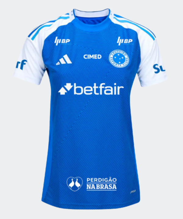 Camisa Feminina Cruzeiro 2025/26 I Com Patrocínios