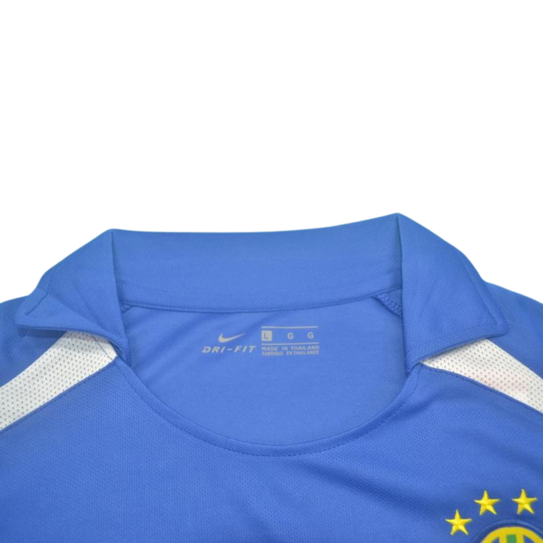 Camisa Retrô Brasil Away Copa do Mundo Versão 2002 "Ronaldinho" N°.11 - Imagem 8