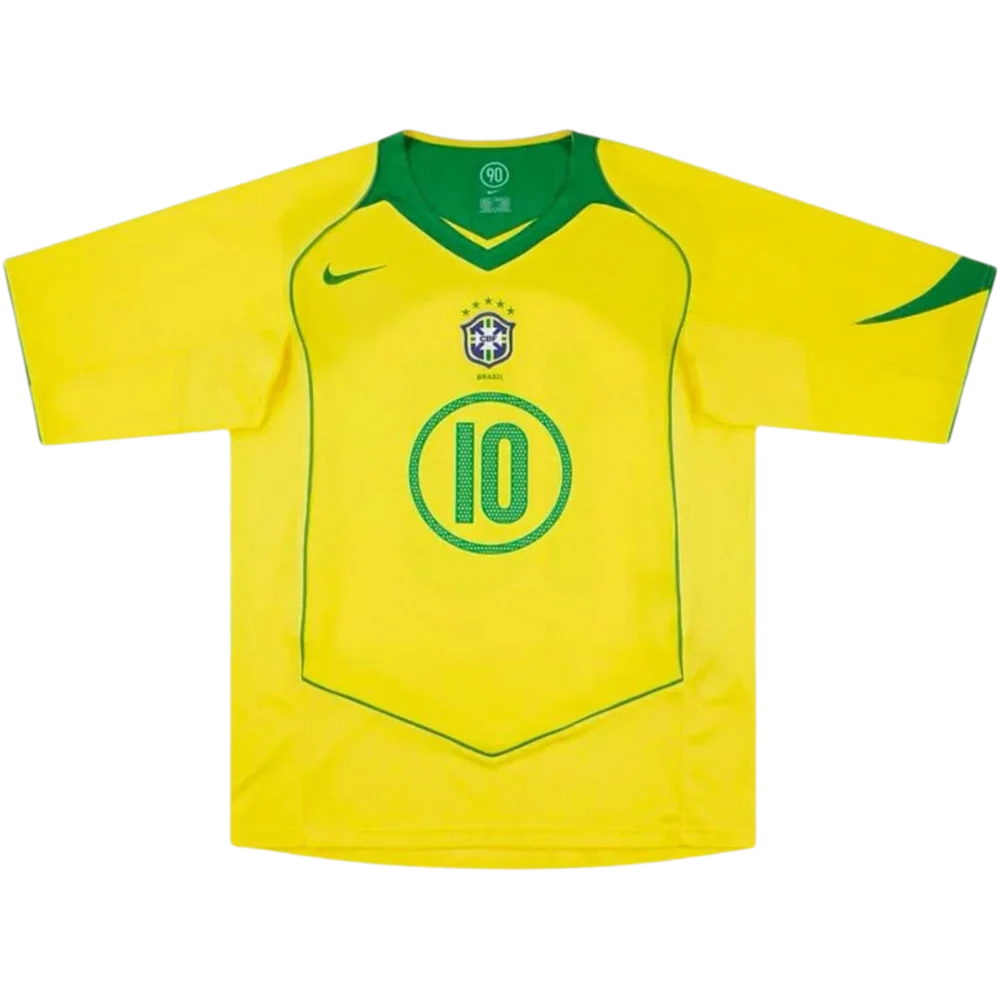 Camisa Retrô Brasil Home 04/06 "Ronaldinho" N°.10 - Imagem 2