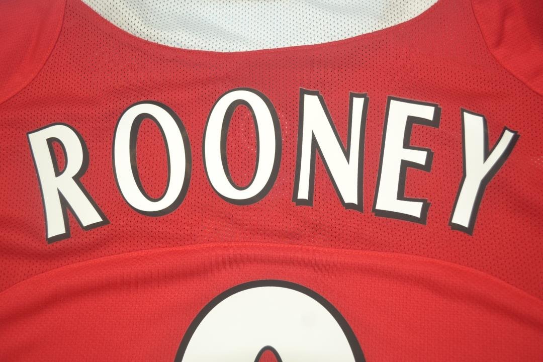 Camisa Retrô Manchester United Home 04/06 "Rooney" Nº8 - Imagem 9