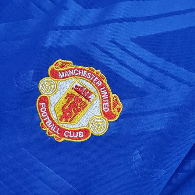 Camisa Manchester United Retrô 1986/1988 Azul - - Imagem 4