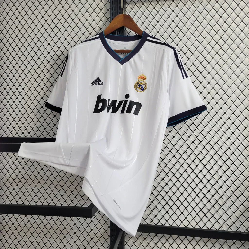 Camisa Retrô Real Madrid I Home 2012/13 Masculino Branco - Imagem 3