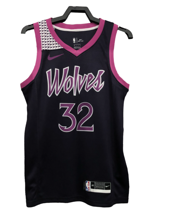Regata NBA Minnesota Timberwolves Authentic Towns 32 - Preta
