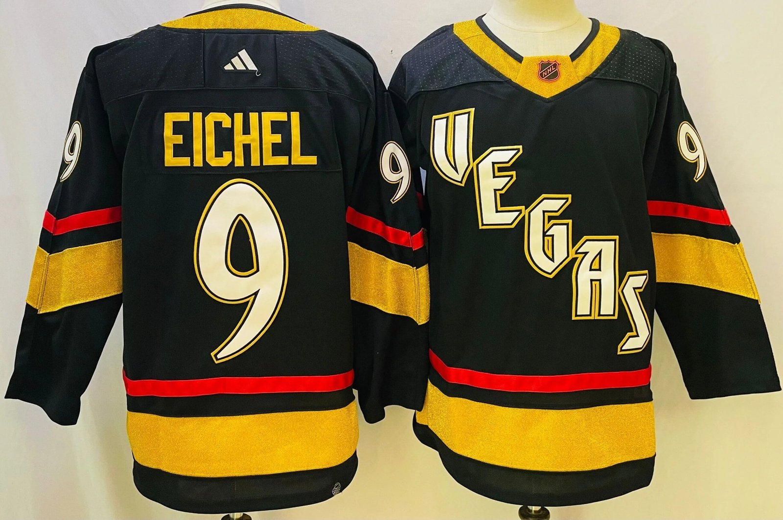 Camisa NHL Vegas Golden Knights Reverse Retrô 2.0 Jersey Preta - Imagem 2