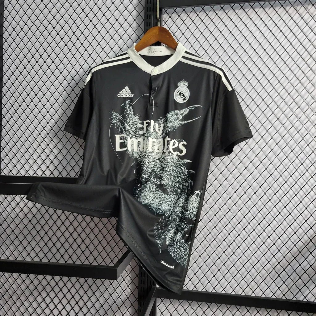 Camisa Retrô Real Madrid III Third 2014/15 Masculino Preto - Imagem 5