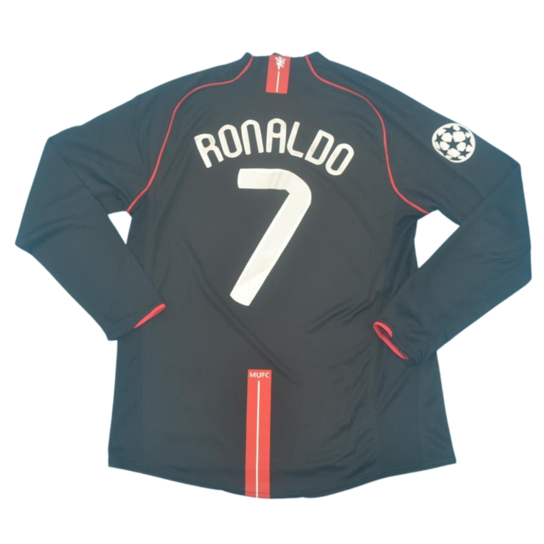 Camisa Manchester United Manga Longa 07/08 - Versão Retrô "Cristiano Ronaldo" Nº 7