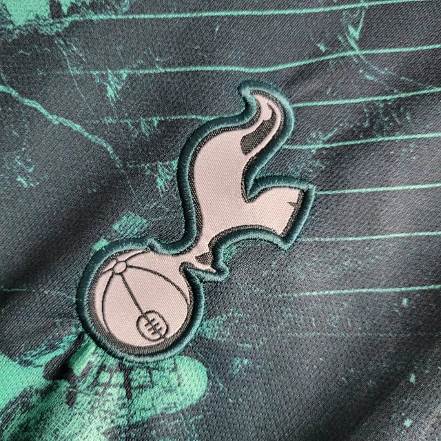 Camisa Tottenham Retrô Away 18/19 - Masculino - Verde - Imagem 4