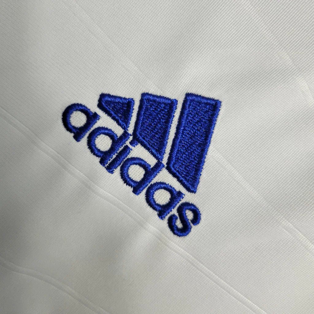 Camisa Retrô Real Madrid I Home 2010/11 Manga Longa Masculina - Branco - Imagem 4
