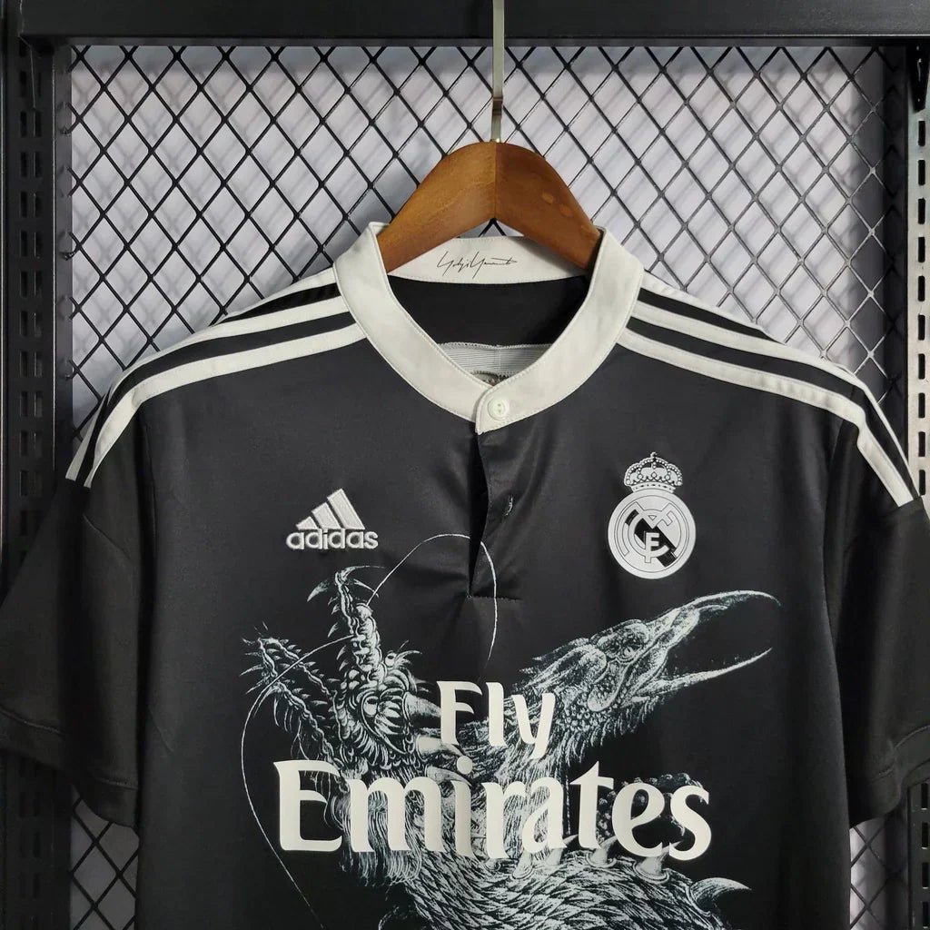 Camisa Retrô Real Madrid III Third 2014/15 Masculino Preto - Imagem 6
