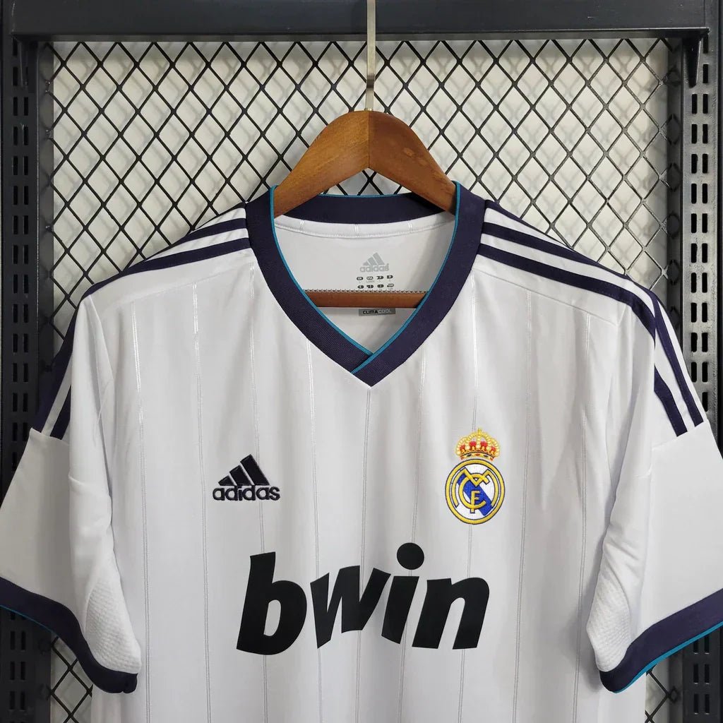 Camisa Retrô Real Madrid I Home 2012/13 Masculino Branco - Imagem 4