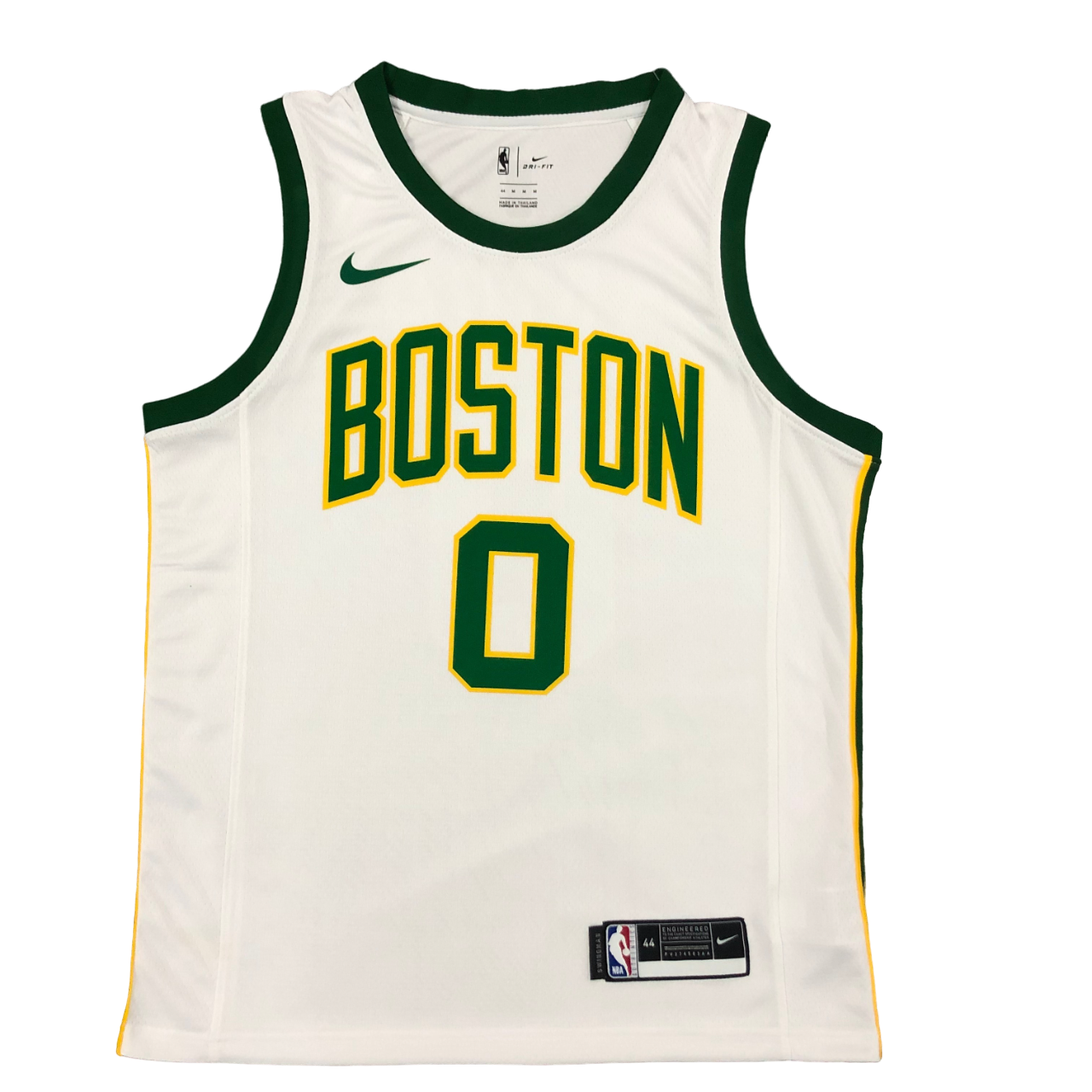 Regata NBA Boston Celtics Authentic Tatum 0 - Branca