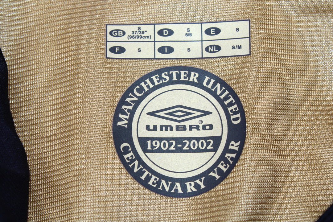 Camisa Manchester United Manga Longa Away 01/02 - Versão Retrô - Imagem 4