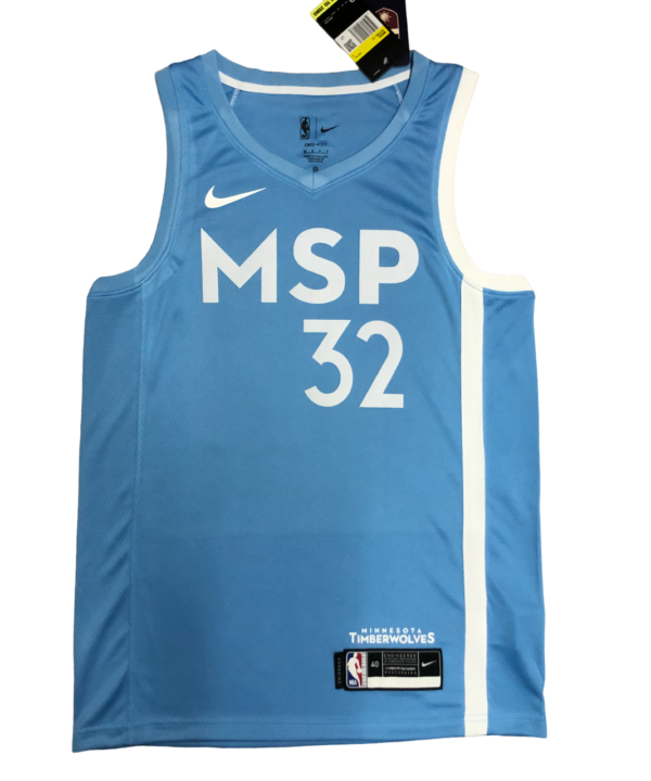 Regata NBA Minnesota Timberwolves City Edition Authentic Towns 32 - Azul