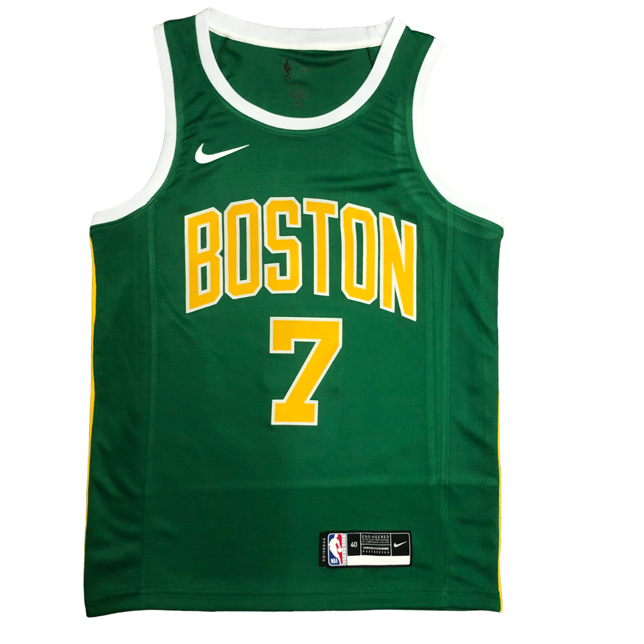 Regata NBA Boston Celtics Gold Authentic Brown 7 - Verde