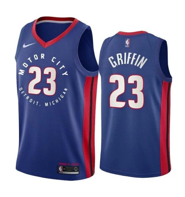 Regata NBA Detroit Pistons City Edition 20/21 Authentic Swingman Griffin 23 - Azul