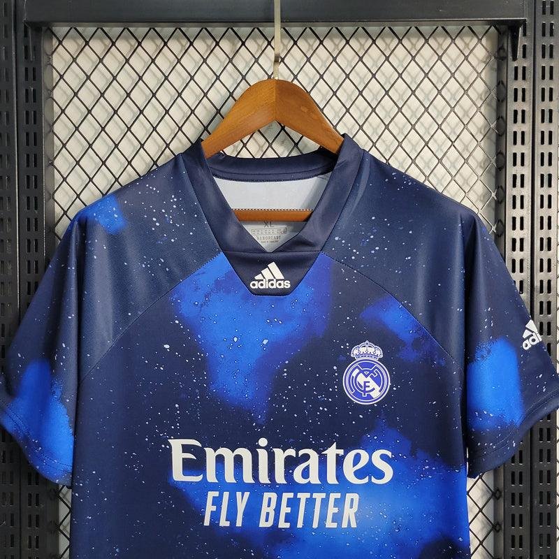Camisa Real Madrid Especial 2018/19 Retrô - Azul Galáxia - Imagem 3