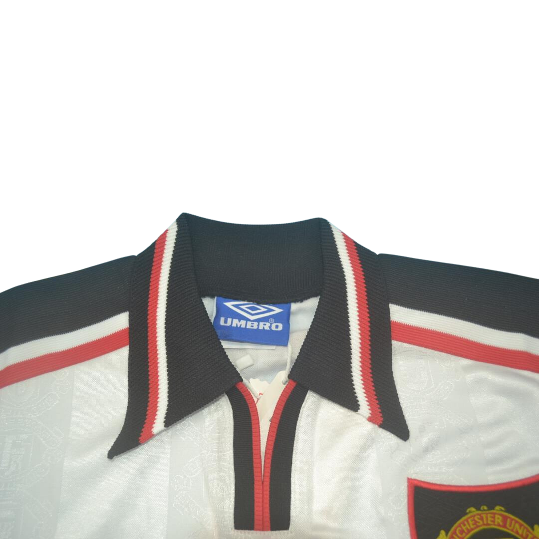 Camisa Manchester United Manga Longa 97/99 - Versão Retrô "Beckham" Nº 7 - Imagem 11