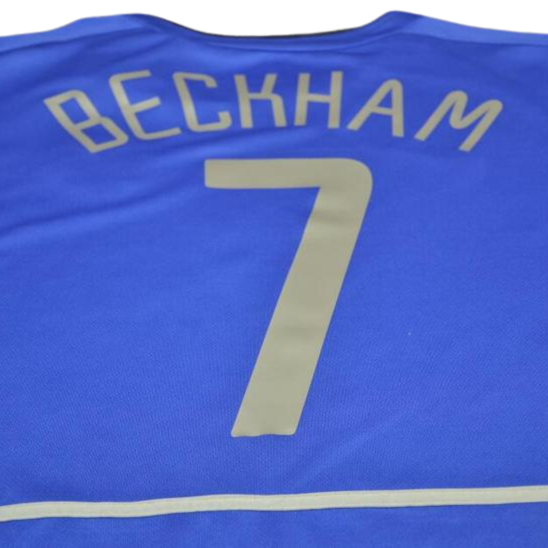 Camisa Manchester United Manga Longa 02/03 - Versão Retrô "Beckham" Nº 7 - Imagem 3