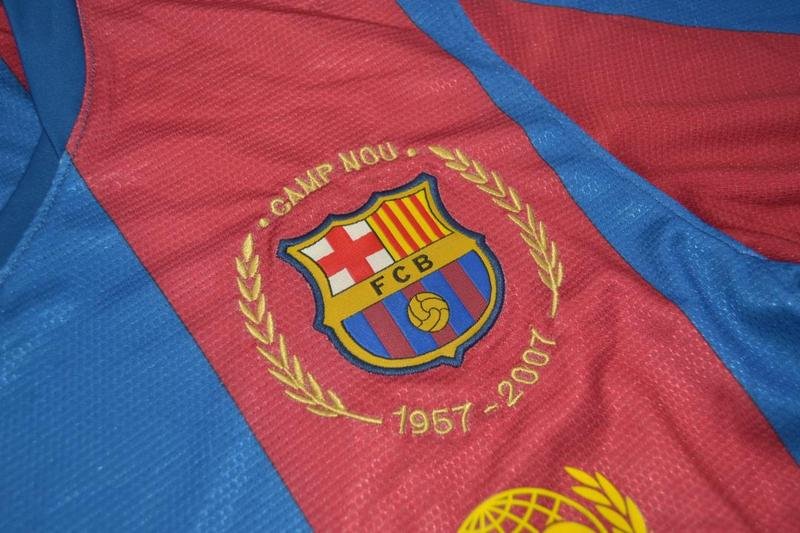 Camisa Barcelona Manga Longa 07/08 - Versão Retrô "Ronaldinho" Nº 10 - Imagem 8