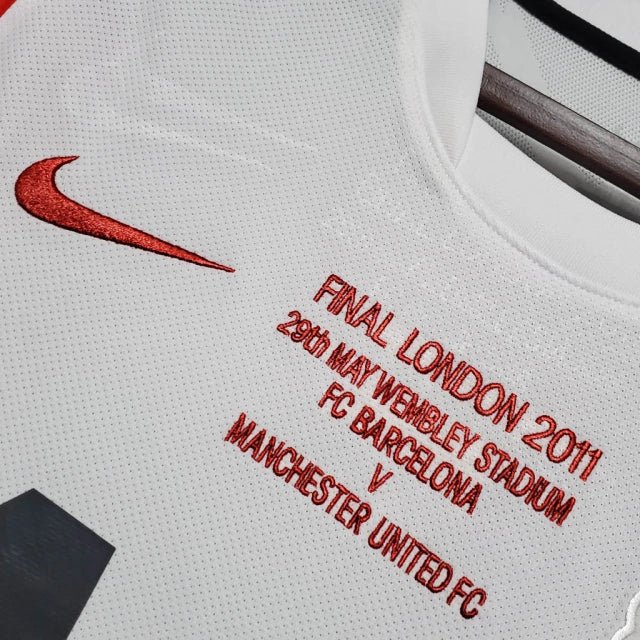 Camisa Manchester United Retrô 2010/2011 Branca - - Imagem 4