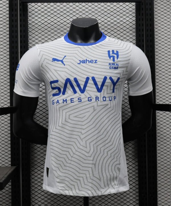 Camisa Al-Nassr Away 2024/25 Jogador Masculino - Branca e Azul