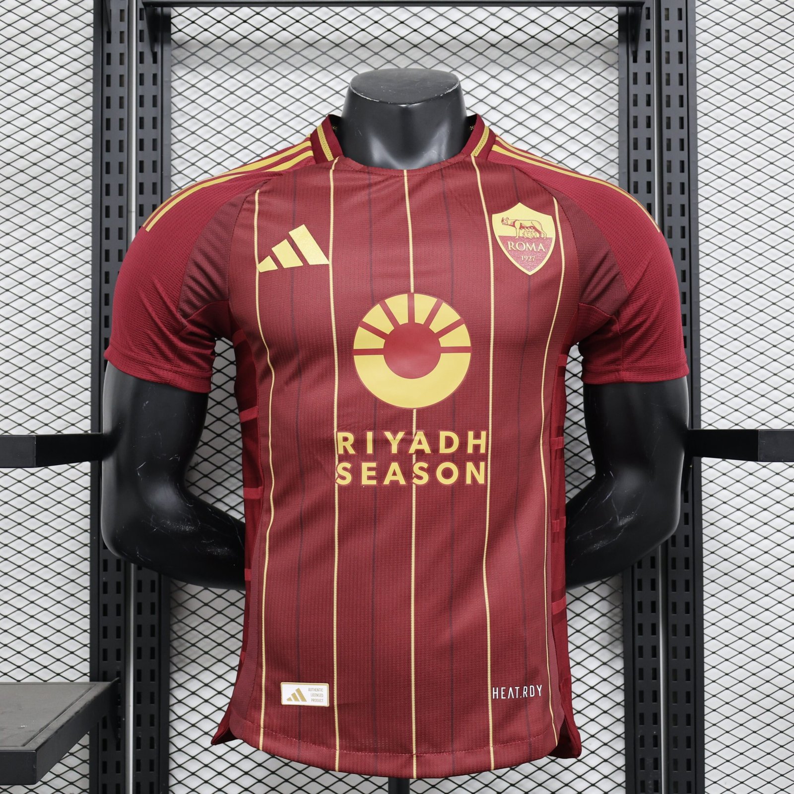 Camisa Roma Home 2024/25 Jogador Masculino - Vermelha e Amarela