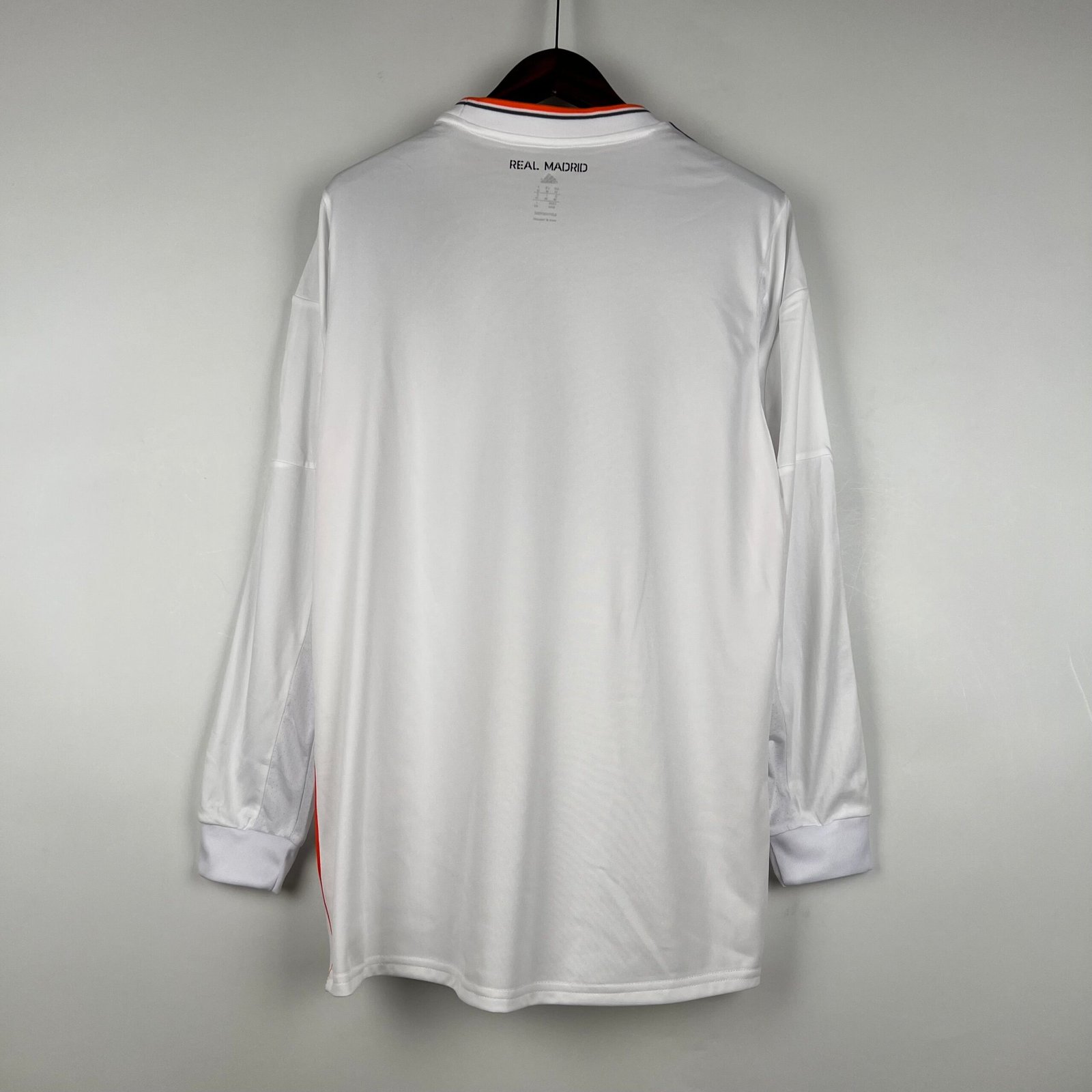 Camisa Retrô Real Madrid Manga Longa I Home 2013/14 Masculino Branco - Imagem 2