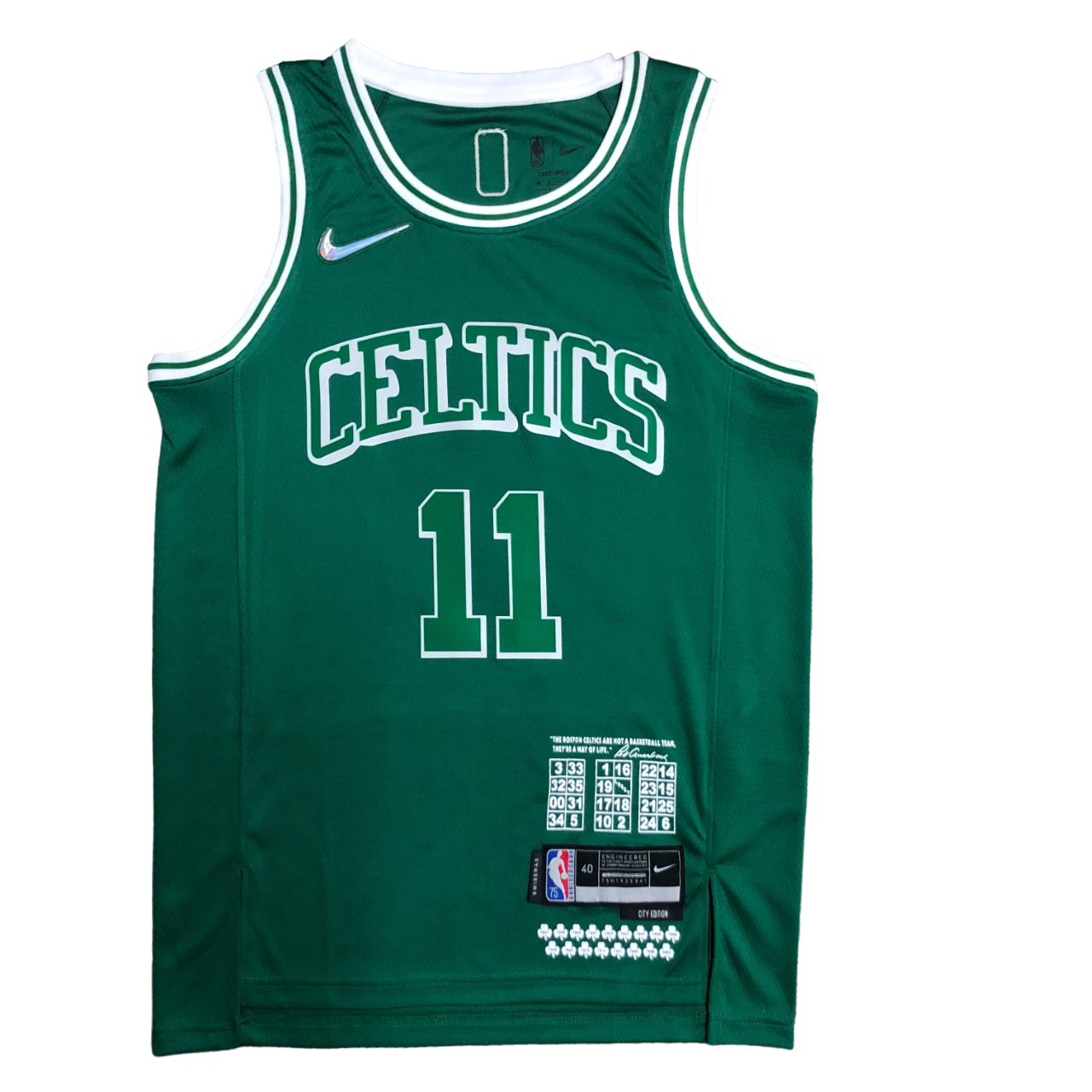 Regata NBA Boston Celtics City Edition Authentic Irving 11 - Verde