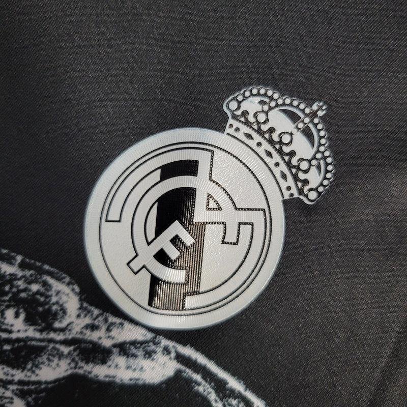 Camisa Retrô Real Madrid Manga Longa III Third 2014/15 Masculino Preto - Imagem 4