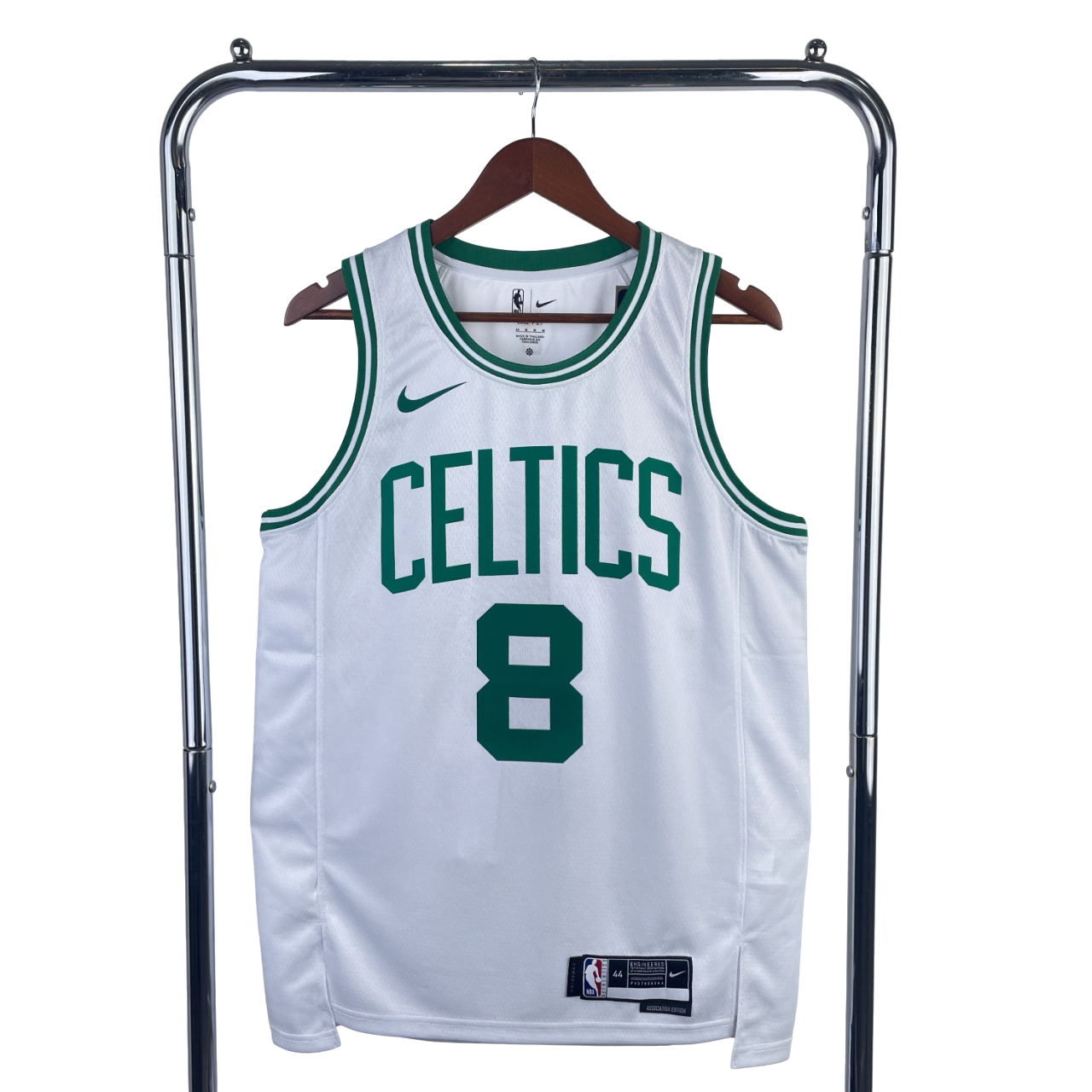 Regata NBA Boston Celtics Authentic Porzingis 8 - Branca