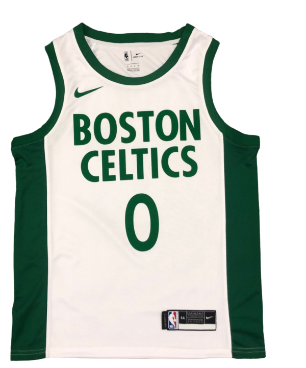 Regata NBA Boston Celtics City Edition Authentic Tatum 0 - Branca