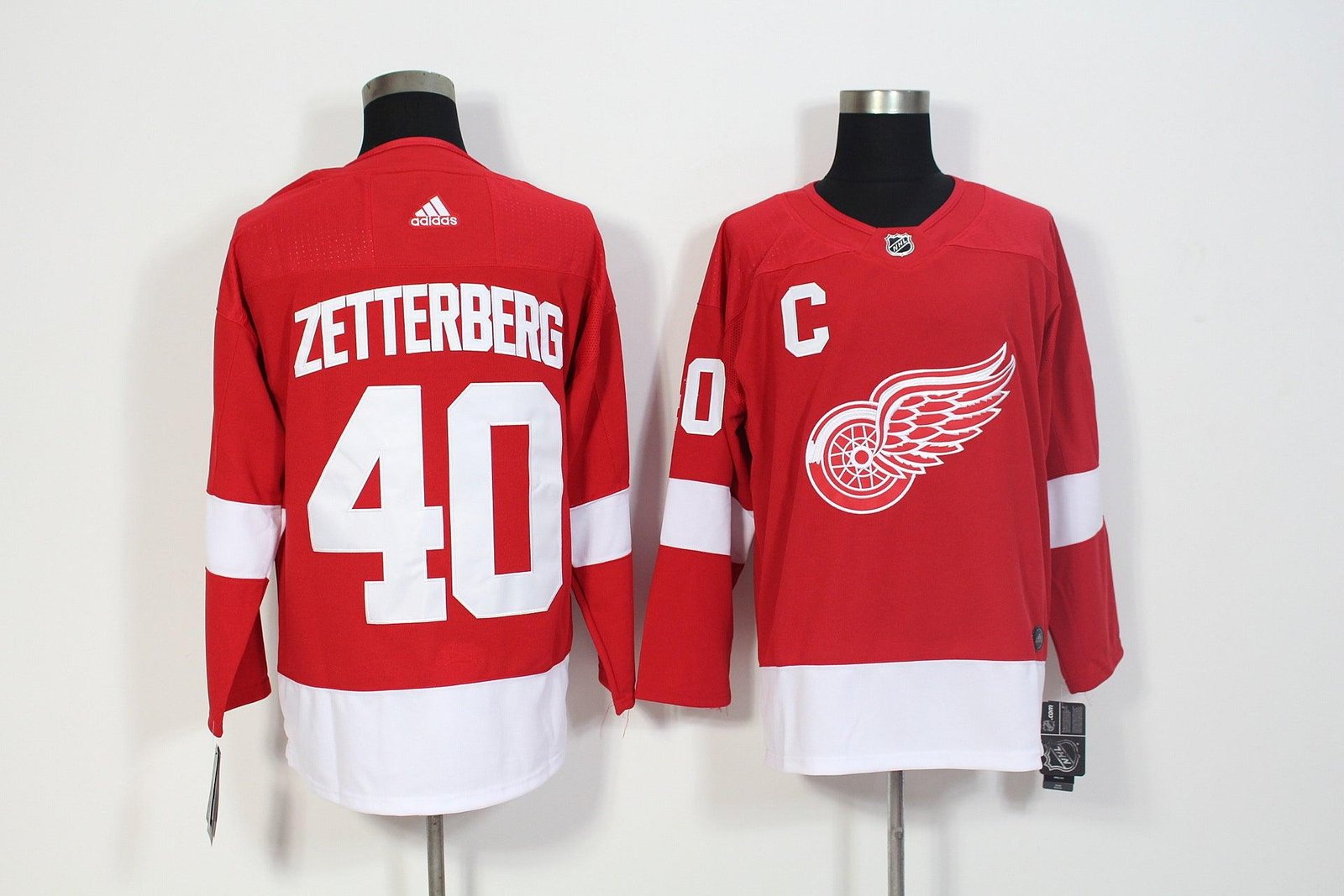 Camisa NHL Detroit Red Wings Jersey Vermelha - Imagem 3