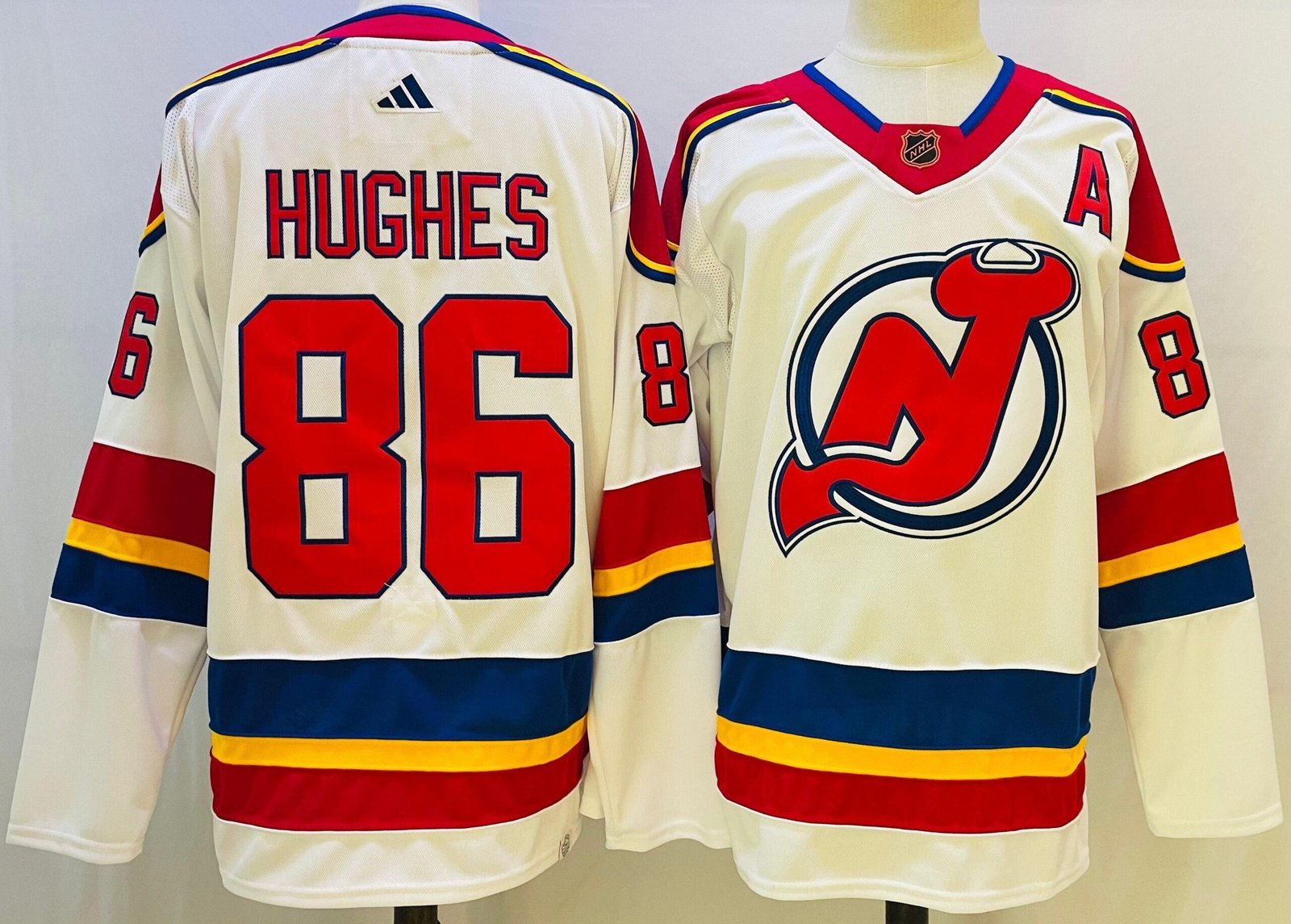 Camisa NHL New Jersey Devils Reverse Retrô 2.0 Jersey Branca - Imagem 3