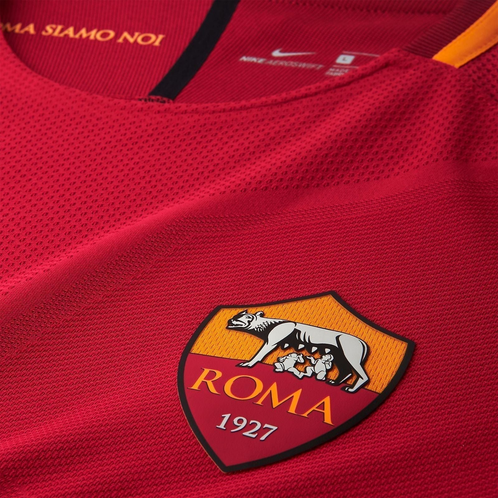 Camisa Retrô Roma I 2017/18 Masculino Vermelho - Imagem 3