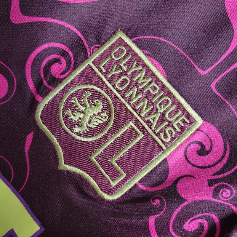 Camisa Retrô Lyon 2010/11 Masculino Rosa - Imagem 4