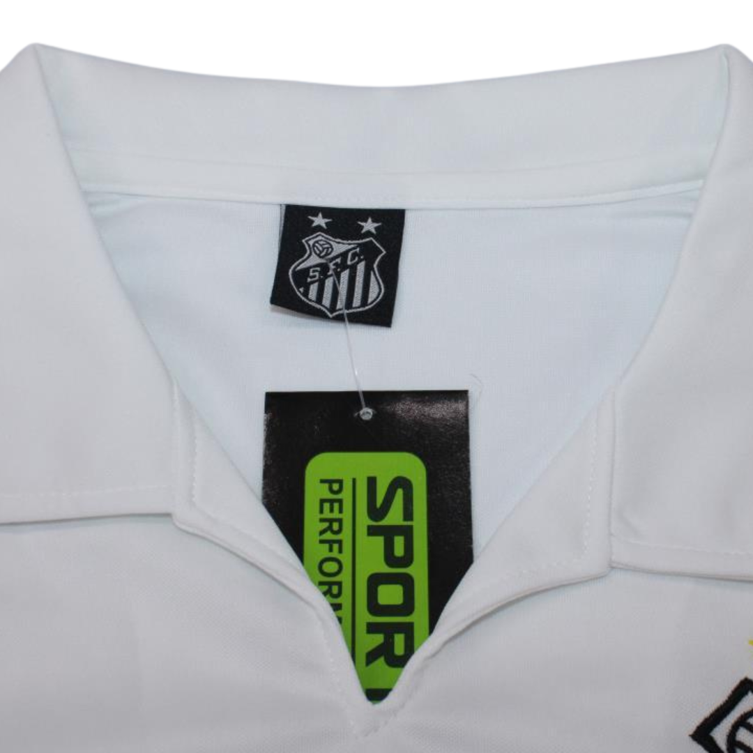 Camisa Santos Home 1970 - Versão Retrô "Pele" Nº 10 - Imagem 5
