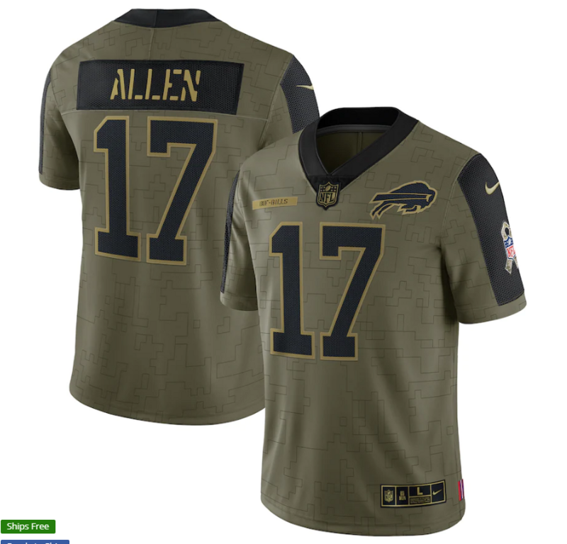 Camisa NFL Buffalo Bills Vapor Limited Jersey Salute To Service 2021