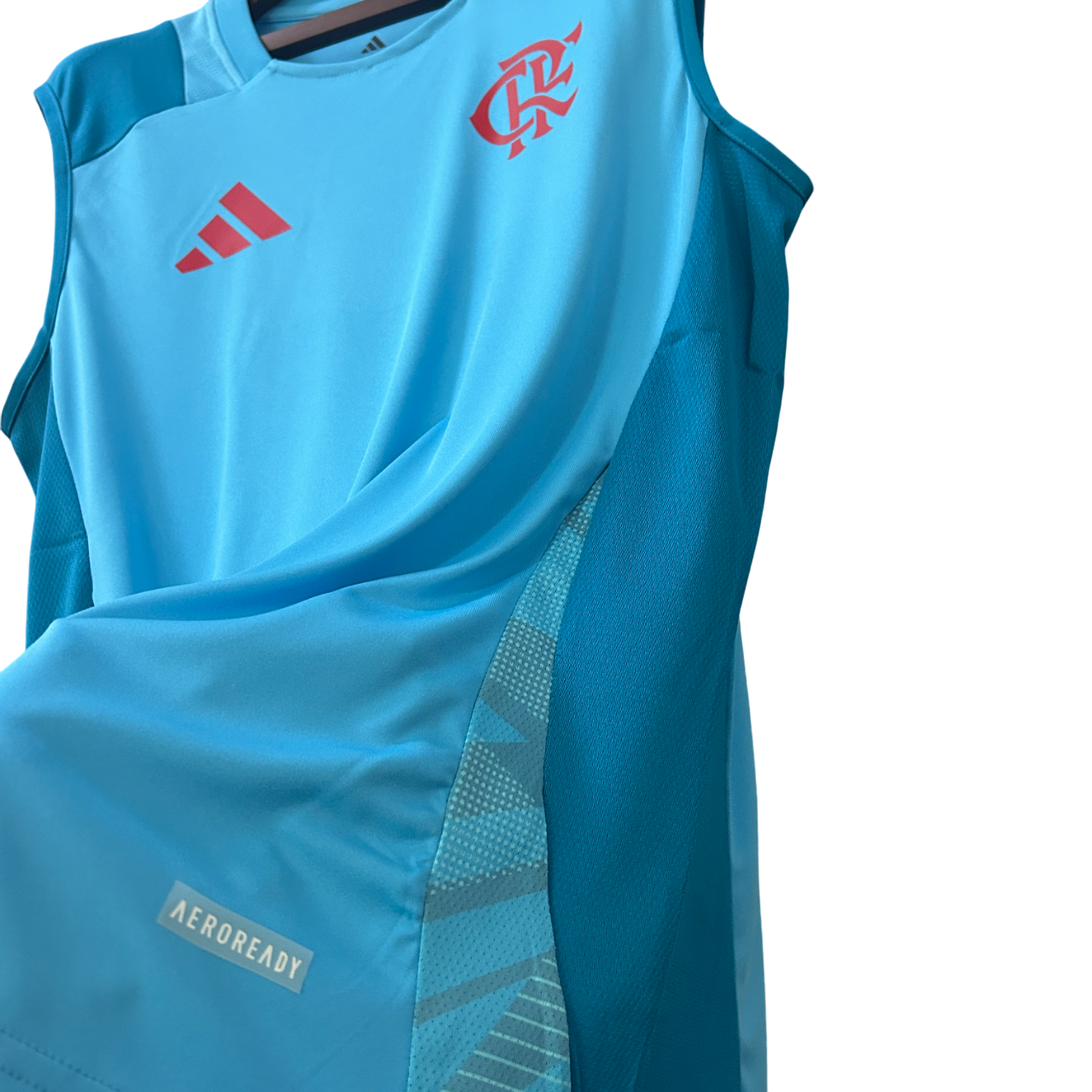 Camisa Regata Flamengo Treino 25/26 Masculina - Azul claro - Imagem 4
