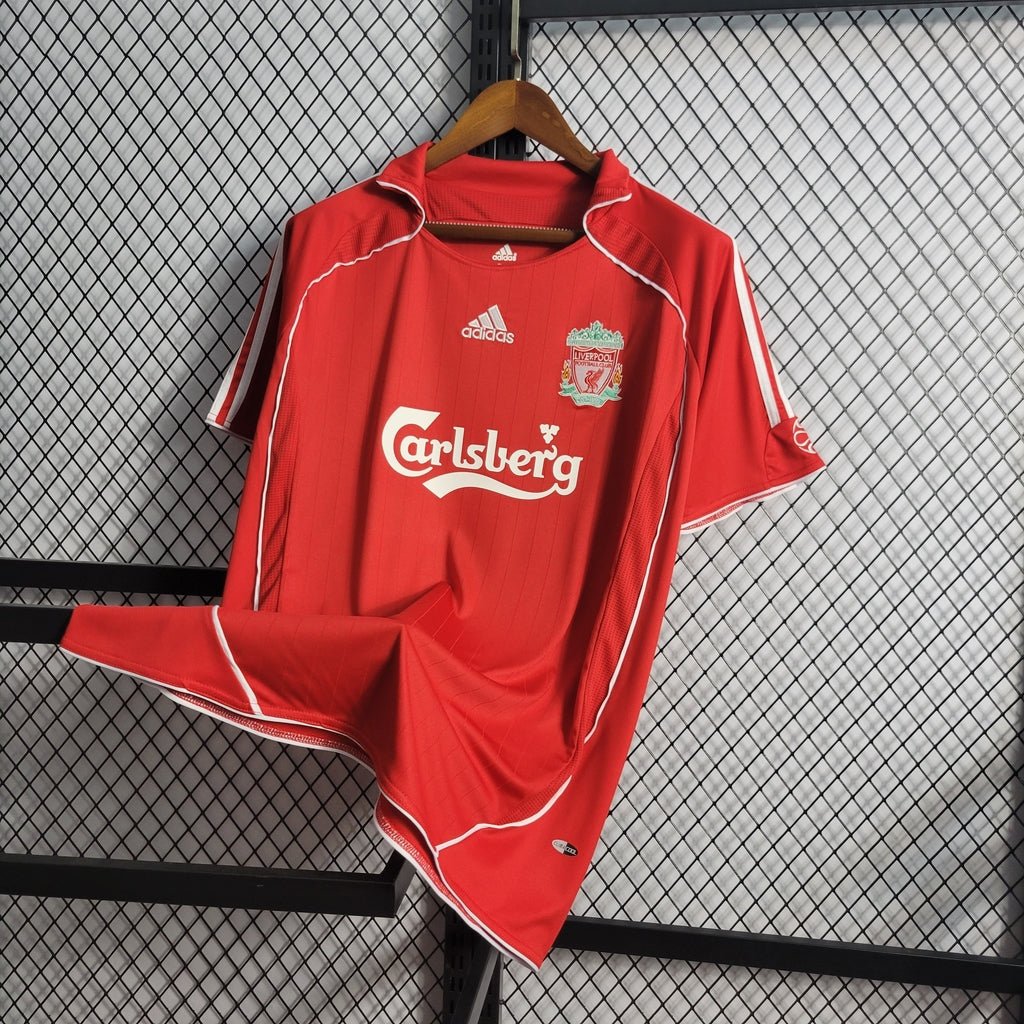 Camisa Retrô Liverpool 2006/07 Masculino Vermelho - Imagem 3