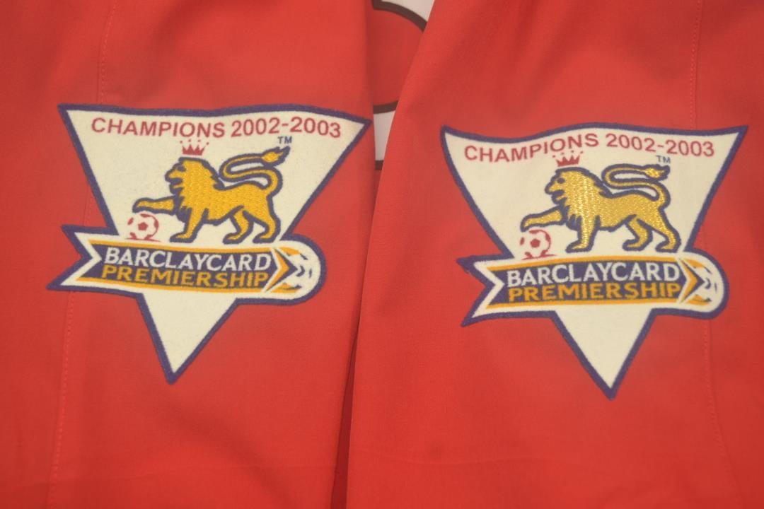Camisa Manchester United Manga Longa Home 02/03 - Versão Retrô - Imagem 8